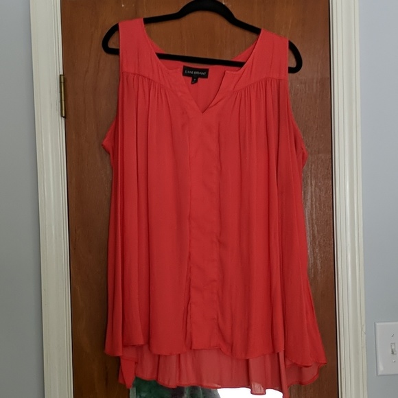 Lane Bryant Tops - Coral Lane Bryant sleeveless shell Lane Bryant Tops - Coral Lane Bryant sleeveless shell